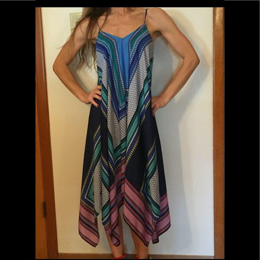 Women's multi colored lightweight maxi dress